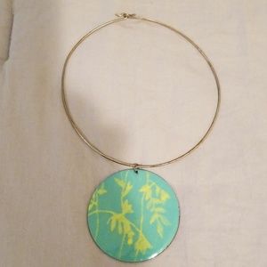 Gorgeous Hand Painted Ceramic Statement Necklace